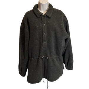 Vintage Royal Robbins Sherpa pullover anorak women’s speckled brown wool blend S